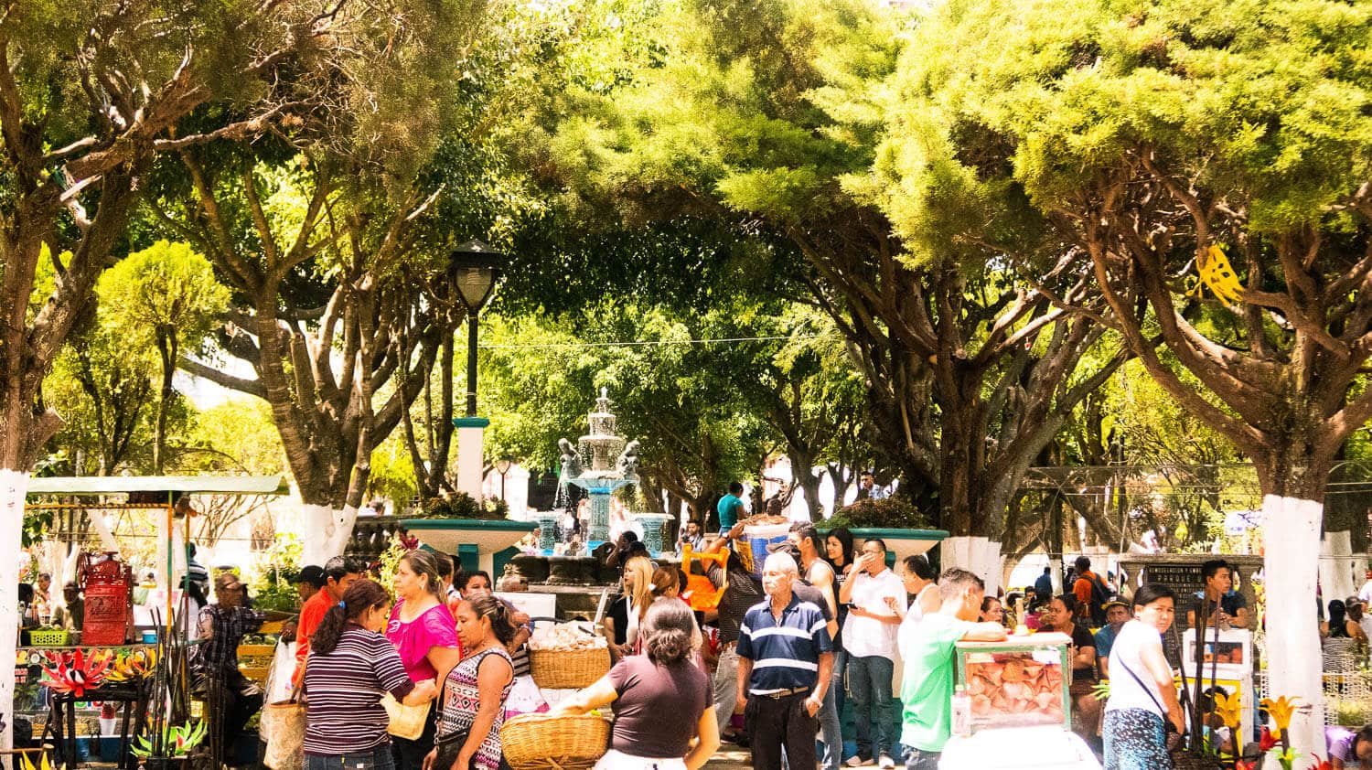 Food market in Ruta de las Flores, El Salvador: Juayúa