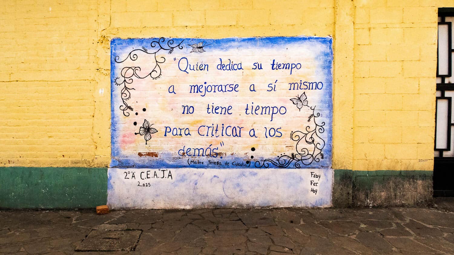 street art in Apaneca, a village on El Salvador's ruta de las Flores