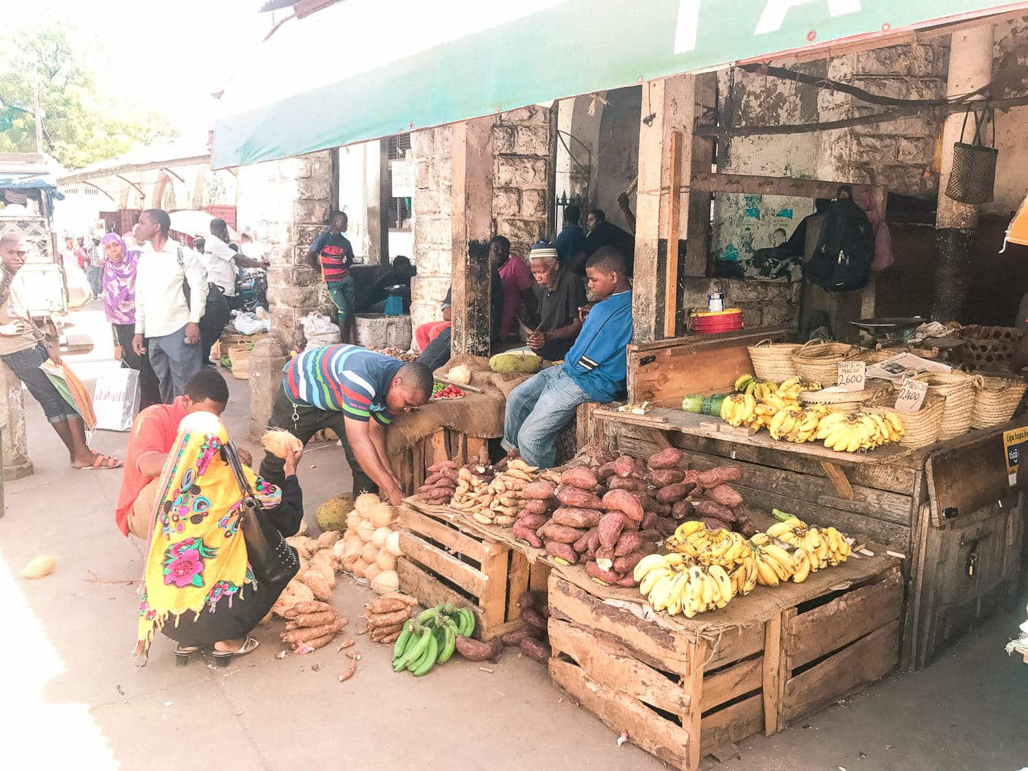 Market in Stone Town, Tanzania