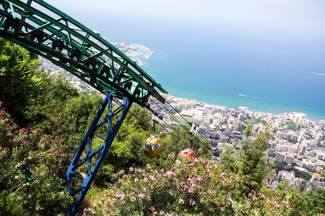 Cable car in Jounieh, Lebanon