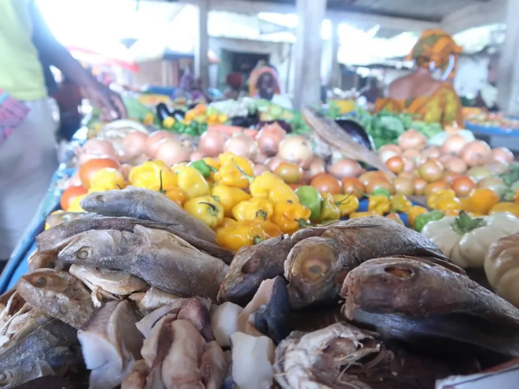 Market in capital of Casamance