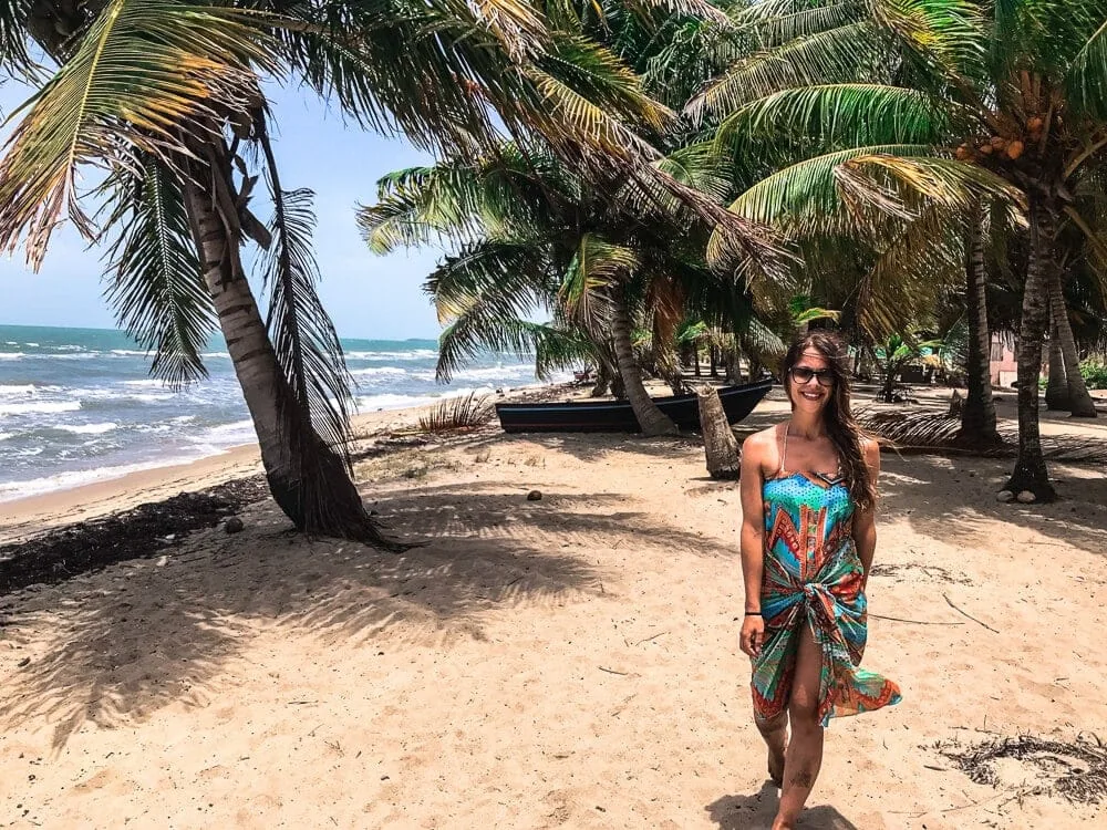 Hopkins, Belize: Dani by the beach