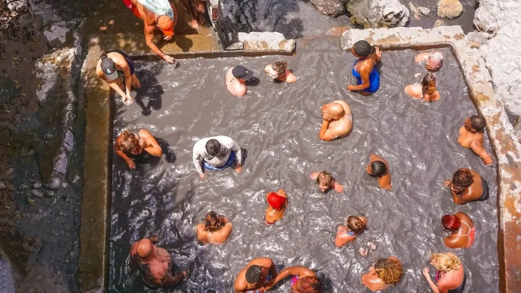 suflur spring in St Lucia