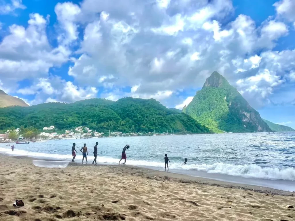 st lucia beaches: soufriere
