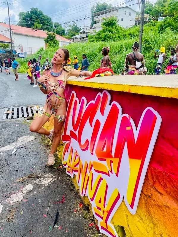 Me at carnival in Jamaica